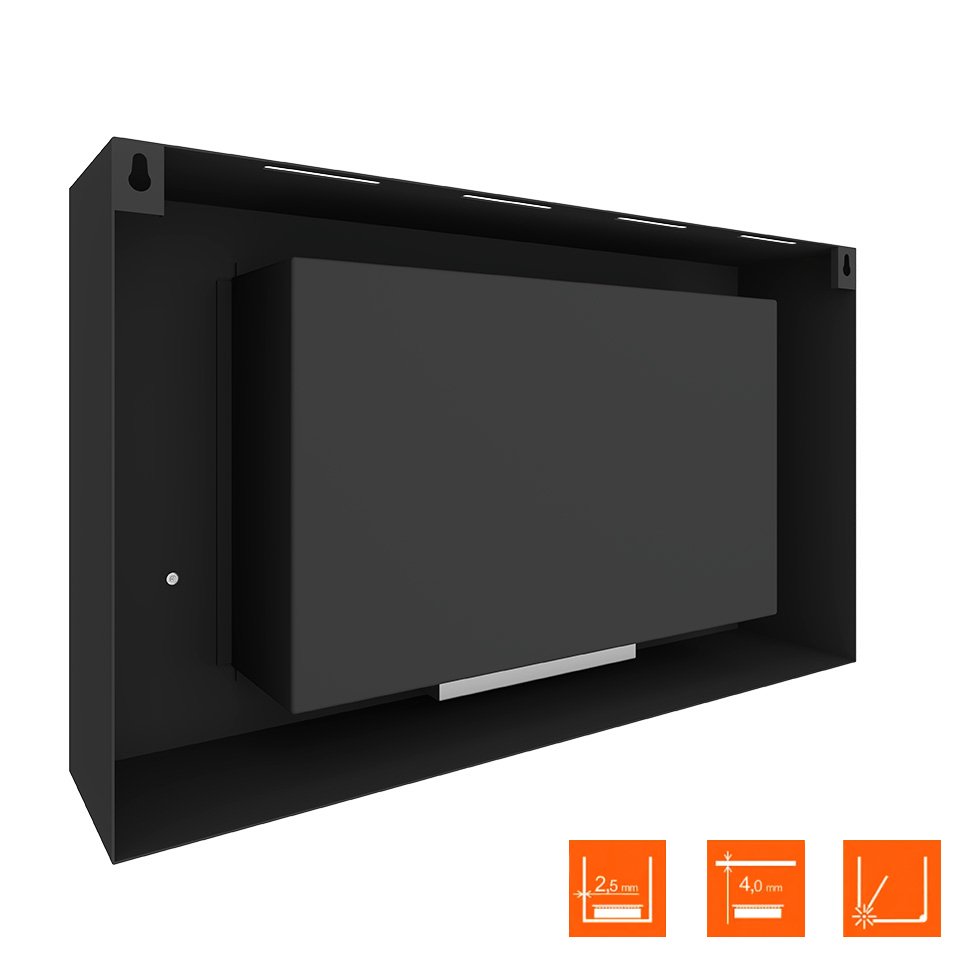 Биокамин SteelHeat WALL LONG 900 LITE черный по цене 24 675 руб.