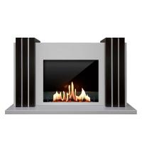 Биокамин в портале SteelHeat Manhetten New, стекло, стемалит