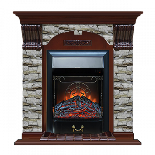 Арочный Алтай (красное дерево)+Majestic Black