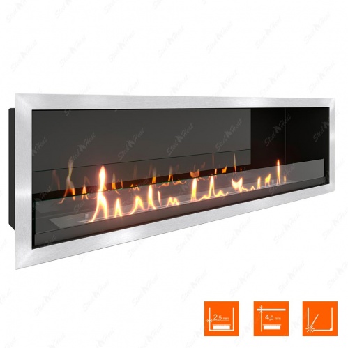 Биокамин SteelHeat LEADER-SH 1000 XL стекло + стемалит