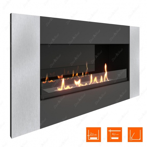 Биокамин SteelHeat GRAND-V 900 стекло + стемалит