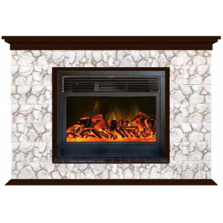 Пафос Карелия 28 (дуб)+Newflame