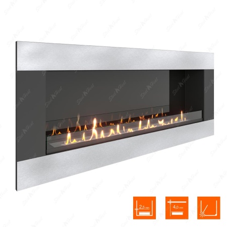 Биокамин SteelHeat GRAND-H 1500 XL стекло + стемалит по цене 80 640 руб.