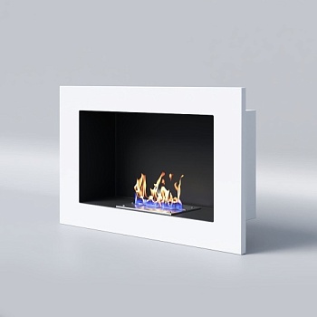 Биокамин "Русский огонь" Лайт Бланк 650V с декоративным стеклом (стемалитом)