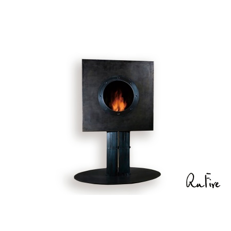 Биокамин RuFire SteamPunk floor cube по цене 142 000 руб.