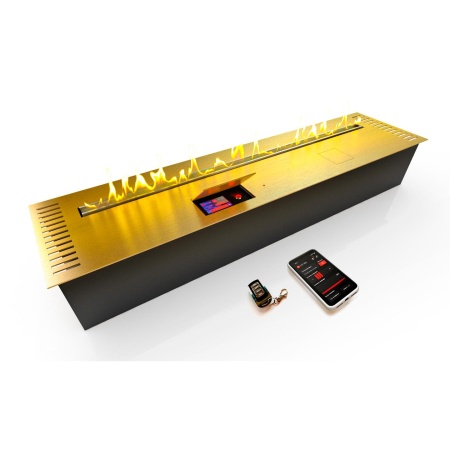 Автоматический биокамин ZeFire M 1200 латунный с ДУ по цене 445 000 руб.