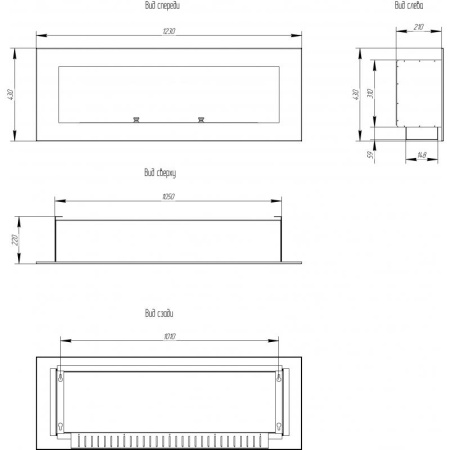 Биокамин Window 800 black по цене 39 000 руб.