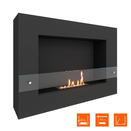 Биокамин SteelHeat WALL GRAND 900 LITE черный, стекло по цене 29 505 руб.