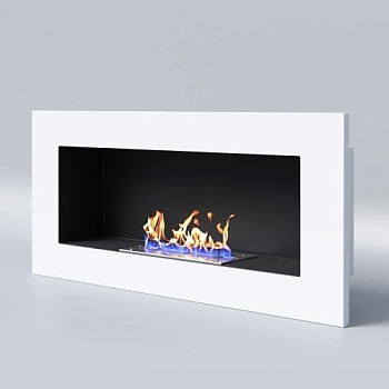 Биокамин "Русский огонь" Лайт Бланк 900V с защитным и декоративным стеклом